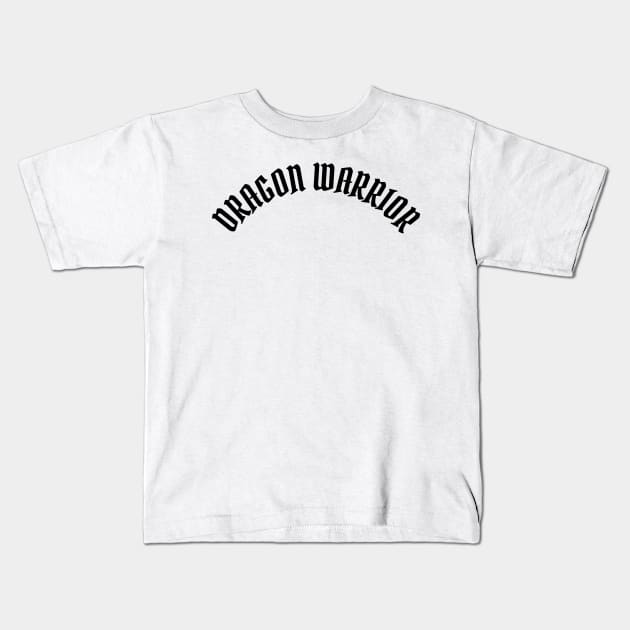 Dragon Warrior Kids T-Shirt by ShirtyLife